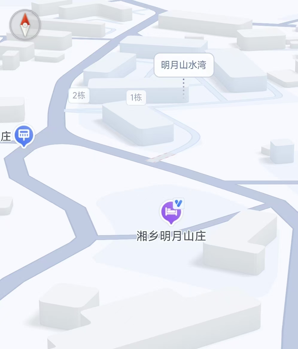 湘乡明月山庄位置截图